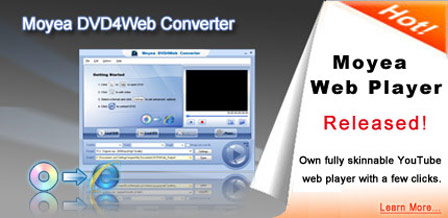 DVD for web converter - convert DVD to flv, dvd to mp4 for web player