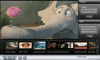 Moyea Web Player Pro - Generates flash video player for web